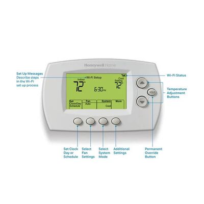 Honeywell Home Wi-Fi 7-Day Programmable Thermostat SMUD