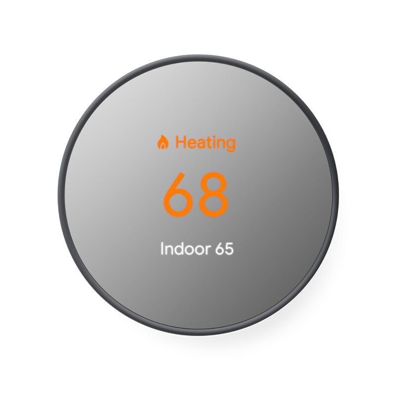 Google Nest Thermostat Charcoal SMUD - Main Image
