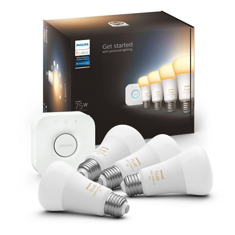 consensus Voting Show you Philips Hue White Ambiance Starter Kit 4-Pack with Hue Bridge | SMUD Energy  Store