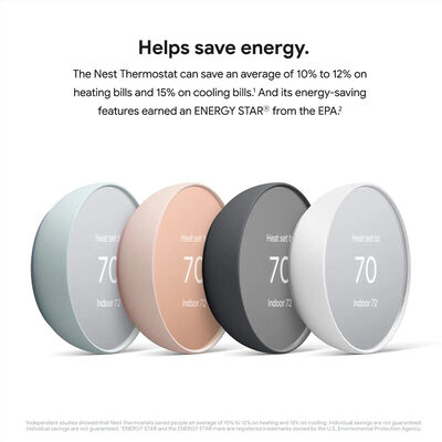 Google Nest Thermostat Charcoal SMUD