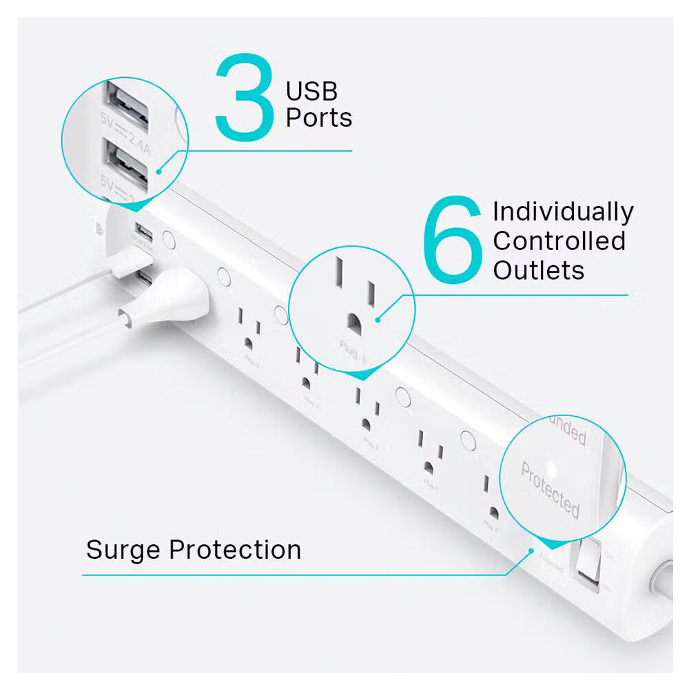 Kasa Smart Wi-Fi Power Strip - Thumbnail 3